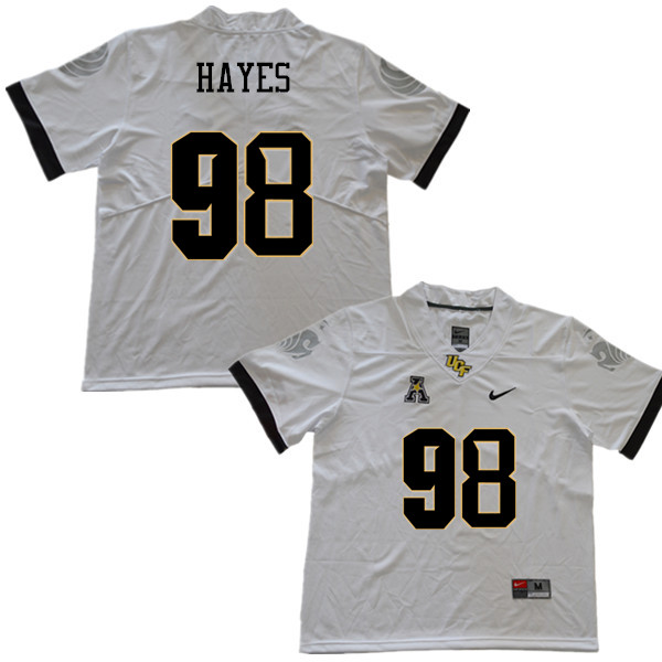 Men #98 Brendon Hayes UCF Knights College Football Jerseys Sale-White